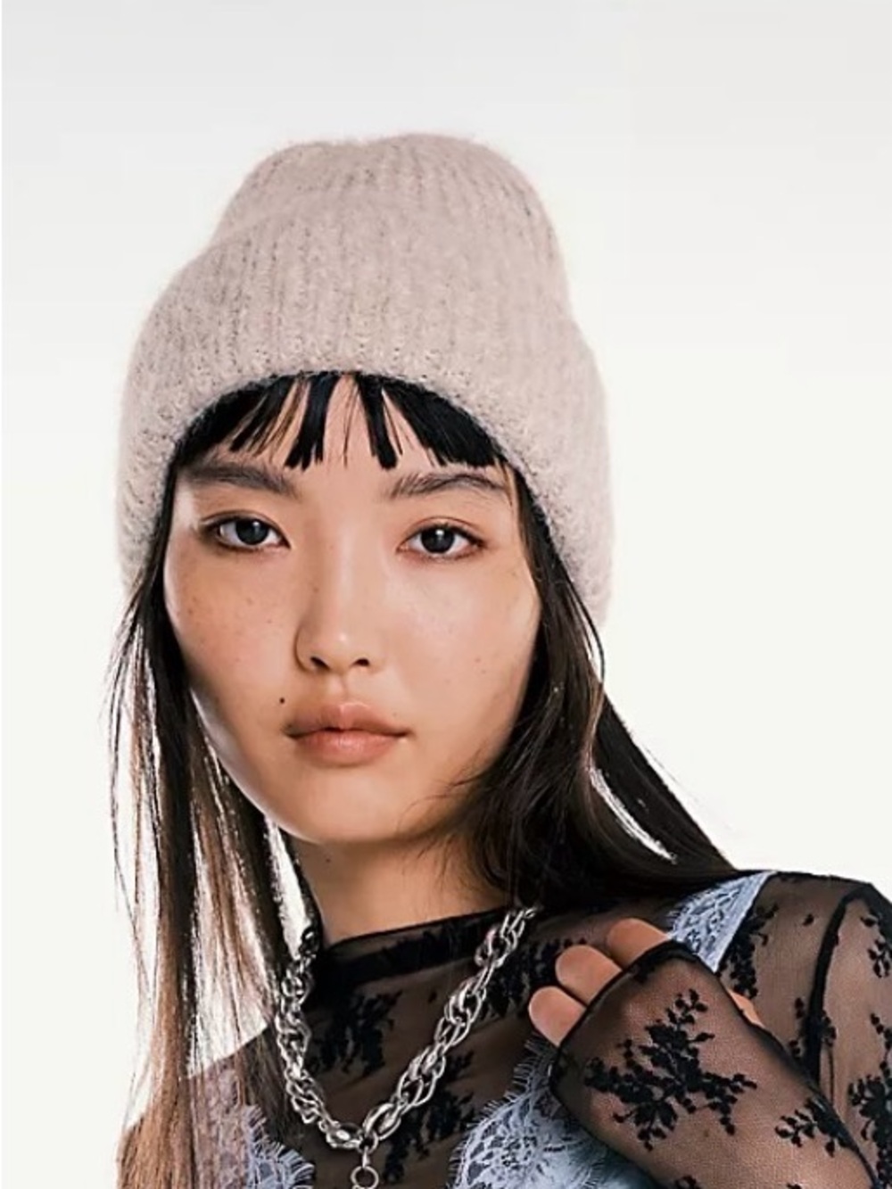 Free People Frostline Beanie. NWT. Ivory